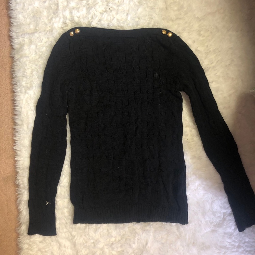 Black Petite Ralph Lauren sweater